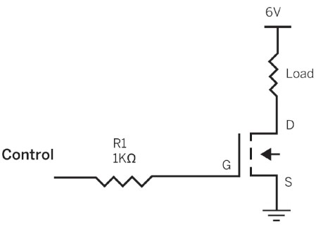 Схема включения МОП-транзистора