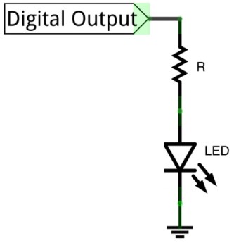 Подключение светодиода к цифровому выходу