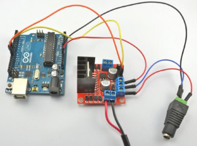 Схема управления баночным прессом на основе Arduino и модуля с Н-мостом в сборе