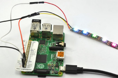Лента светодиодов NeoPixel, подключенная непосредственно к Raspberry Pi.jpg (81.02 КБ) 40470 просмотров Лента светодиодов NeoPixel, подключенная непосредственно к Raspberry Pi.